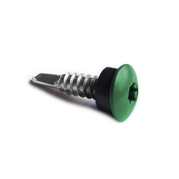 Facadeskrue/overlapskrue corona grønne ralfarver RXB t/stål 4,8x35 TX20 EPDMB 250 stk/pakke
