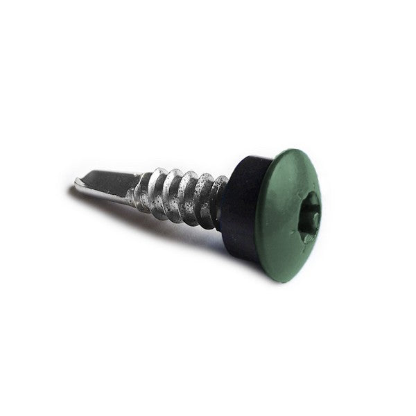 Facadeskrue/overlapskrue corona grønne ralfarver RXB t/stål 5,5x25 TX20 EPDMB 250 stk/pakke