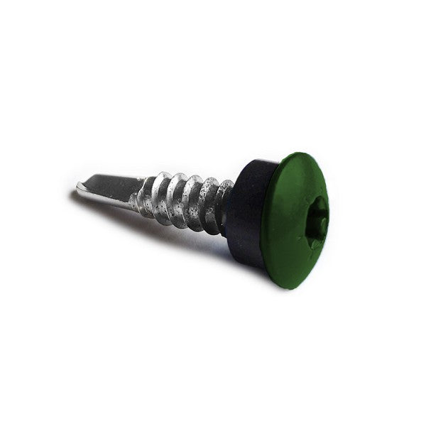 Facadeskrue/overlapskrue corona grønne ralfarver RXB t/stål 5,5x25 TX20 EPDMB 250 stk/pakke