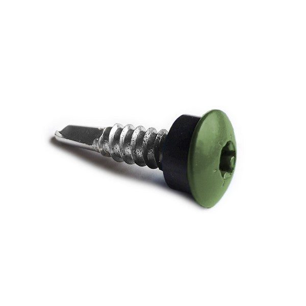 Facadeskrue/overlapskrue corona grønne ralfarver RXB t/stål 5,5x25 TX20 EPDMB 250 stk/pakke
