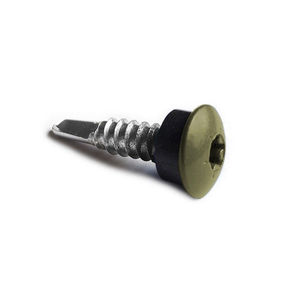 Facadeskrue/overlapskrue corona grønne ralfarver RXB t/stål 5,5x25 TX20 EPDMB 250 stk/pakke