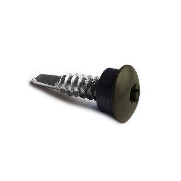 Facadeskrue/overlapskrue corona grønne ralfarver RXB t/stål 5,5x25 TX20 EPDMB 250 stk/pakke