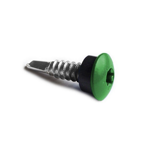 Facadeskrue/overlapskrue corona grønne ralfarver RXB t/stål 5,5x25 TX20 EPDMB 250 stk/pakke