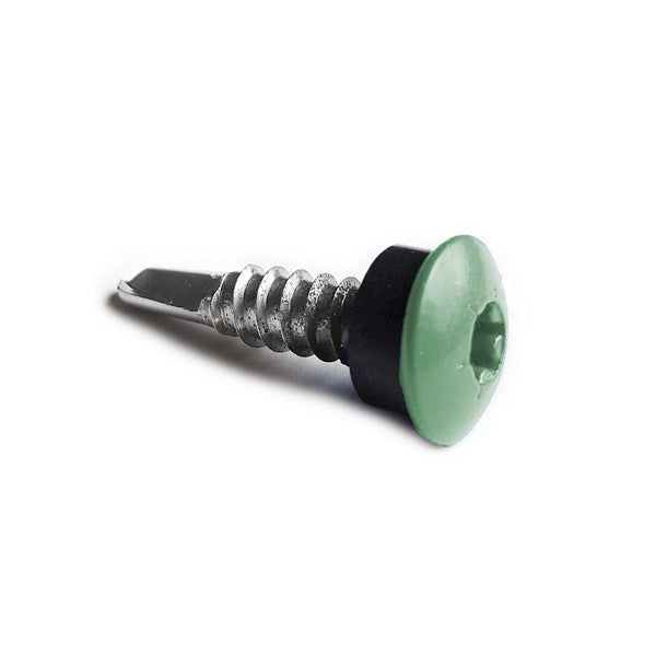 Facadeskrue/overlapskrue corona grønne ralfarver RXB t/stål 5,5x25 TX20 EPDMB 250 stk/pakke