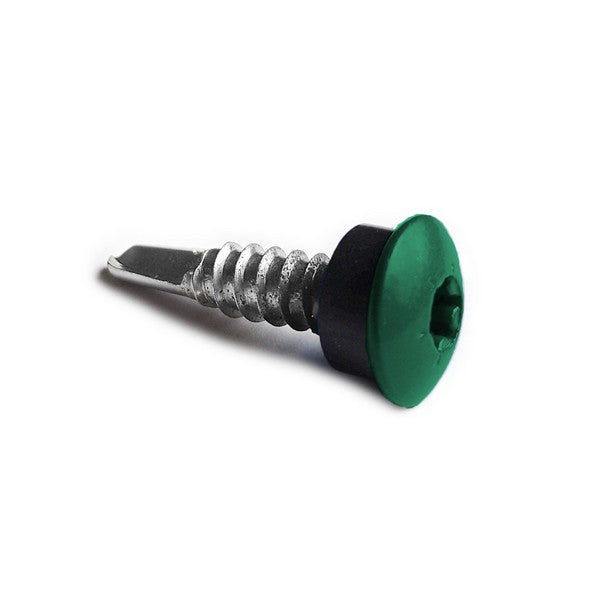 Facadeskrue/overlapskrue corona grønne ralfarver RXB t/stål 4,8x35 TX20 EPDMB 250 stk/pakke