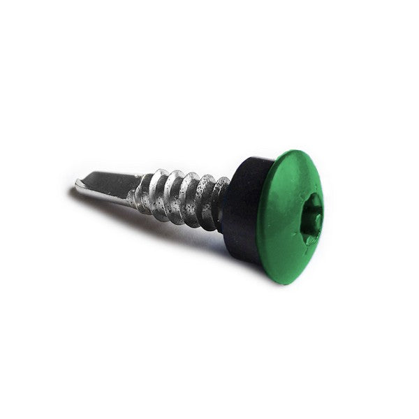 Facadeskrue/overlapskrue corona grønne ralfarver RXB t/stål 4,8x35 TX20 EPDMB 250 stk/pakke