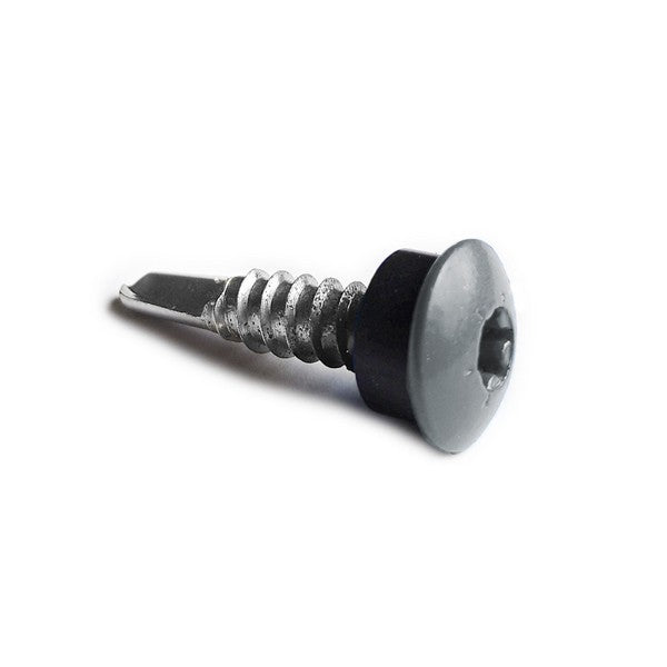 Facadeskrue/overlapskrue corona grå ralfarver RXB t/stål 4,8x35 TX20 EPDMB 250 stk/pakke