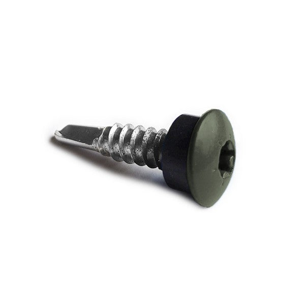 Facadeskrue/overlapskrue corona grå ralfarver RXB t/stål 4,8x35 TX20 EPDMB 250 stk/pakke