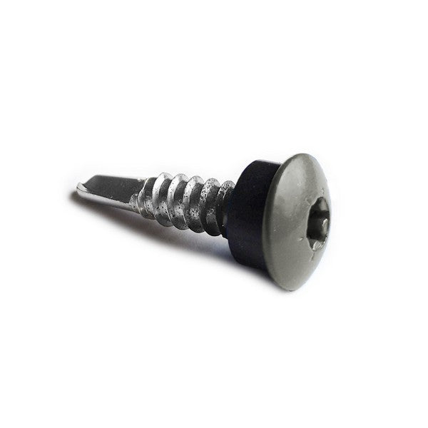 Facadeskrue/overlapskrue corona grå ralfarver RXB t/stål 4,8x35 TX20 EPDMB 250 stk/pakke