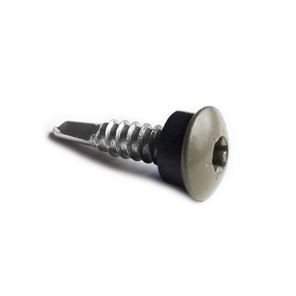 Facadeskrue/overlapskrue corona grå ralfarver RXB t/stål 5,5x25 TX20 EPDMB 250 stk/pakke