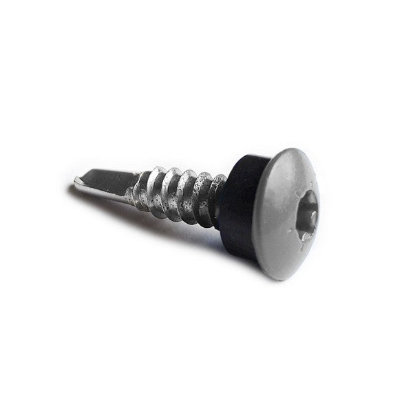 Facadeskrue/overlapskrue corona grå ralfarver RXB t/stål 4,8x35 TX20 EPDMB 250 stk/pakke