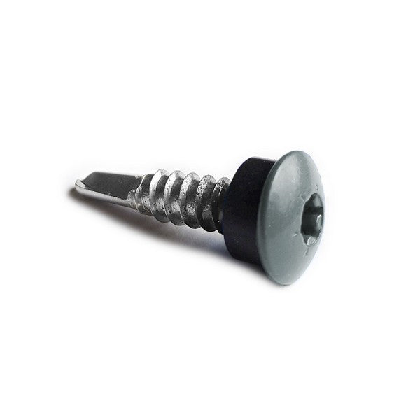 Facadeskrue/overlapskrue corona grå ralfarver RXB t/stål 5,5x25 TX20 EPDMB 250 stk/pakke