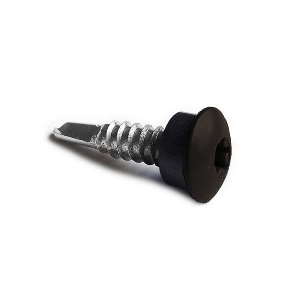 Facadeskrue/overlapskrue corona brune ralfarver RXB t/stål 4,8x35 TX20 EPDMB 250 stk/pakke