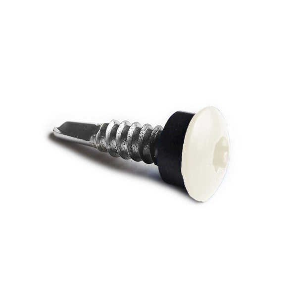 Facadeskrue/overlapskrue corona sort/hvide ralfarver RXB t/stål 5,5x25 TX20 EPDMB 250 stk/pakke