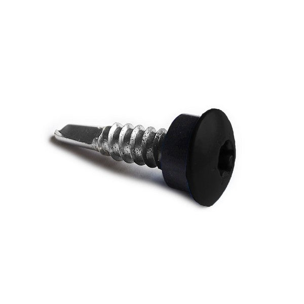 Facadeskrue/overlapskrue corona sort/hvide ralfarver RXB t/stål 4,8x35 TX20 EPDMB 250 stk/pakke