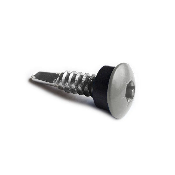 Facadeskrue/overlapskrue corona sort/hvide ralfarver RXB t/stål 5,5x25 TX20 EPDMB 250 stk/pakke