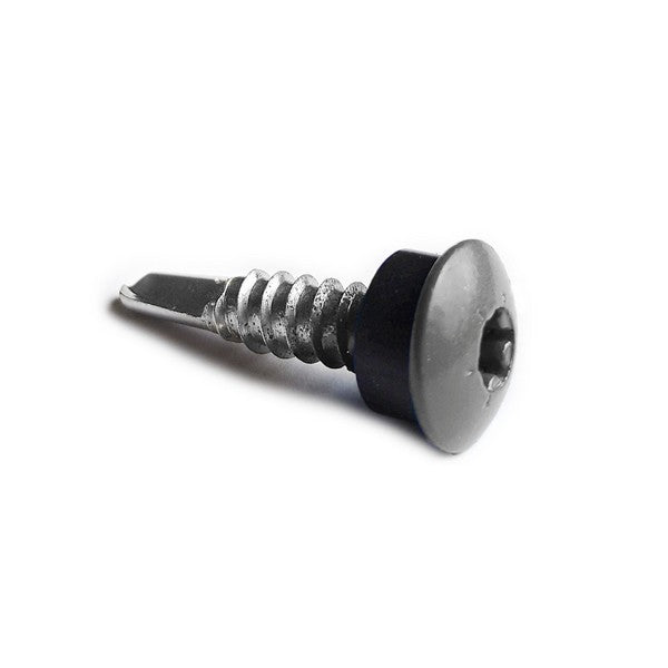 Facadeskrue/overlapskrue corona sort/hvide ralfarver RXB t/stål 4,8x35 TX20 EPDMB 250 stk/pakke