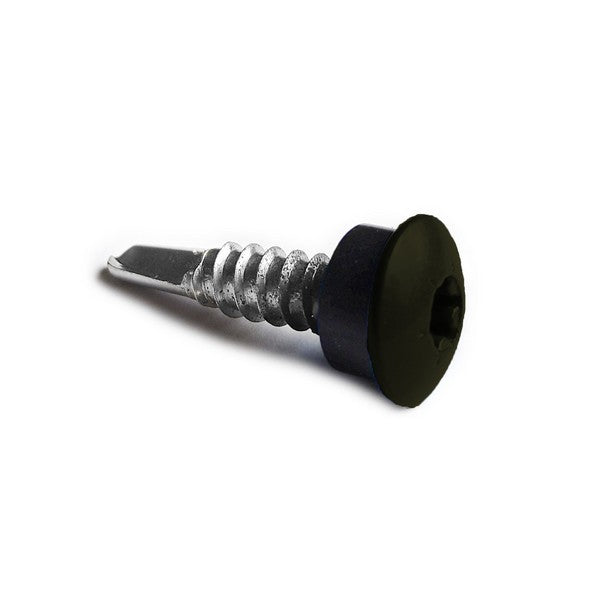 Facadeskrue/overlapskrue corona sort/hvide ralfarver RXB t/stål 5,5x25 TX20 EPDMB 250 stk/pakke