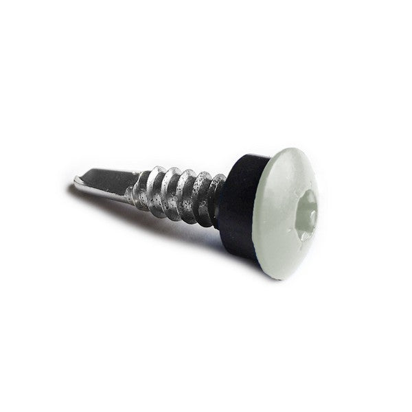 Facadeskrue/overlapskrue corona sort/hvide ralfarver RXB t/stål 4,8x35 TX20 EPDMB 250 stk/pakke