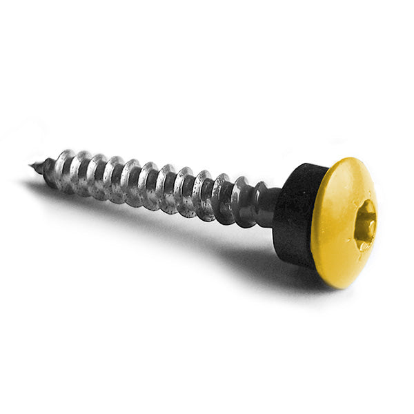 Facadeskrue/overlapskrue corona gule ralfarver RXB t/træ 4,8x80 TX20 EPDMB 100 stk/pakke