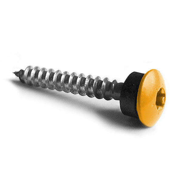 Facadeskrue/overlapskrue corona gule ralfarver RXB t/træ 4,8x35 TX20 EPDMB 250 stk/pakke