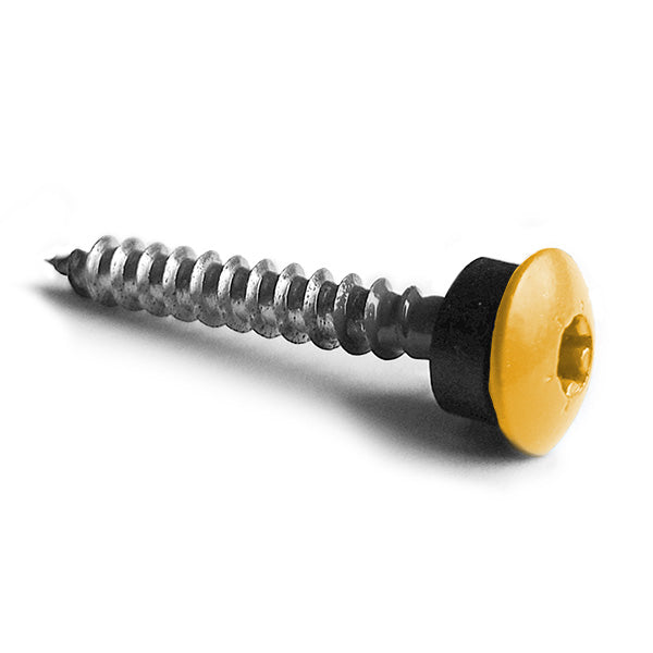 Facadeskrue/overlapskrue corona gule ralfarver RXB t/træ 4,8x80 TX20 EPDMB 100 stk/pakke