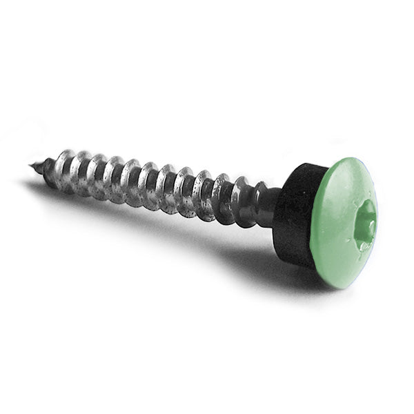 Facadeskrue/overlapskrue corona grønne ralfarver RXB t/træ 4,8x80 TX20 EPDMB 100 stk/pakke