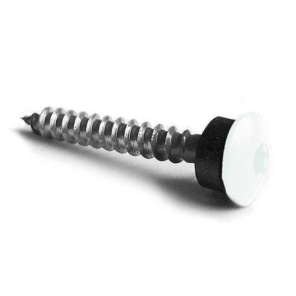 Facadeskrue/overlapskrue corona sort/hvide ralfarver RXB t/træ 4,8x80 TX20 EPDMB 100 stk/pakke