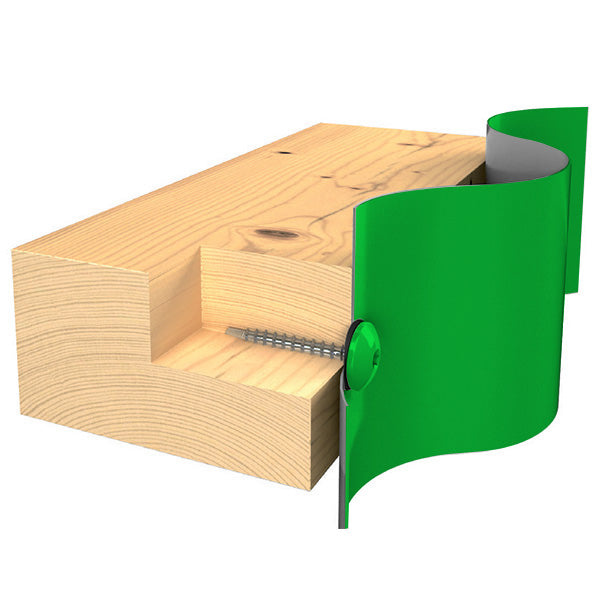Facadeskrue/overlapskrue corona grønne ralfarver RXB t/træ 4,8x80 TX20 EPDMB 100 stk/pakke