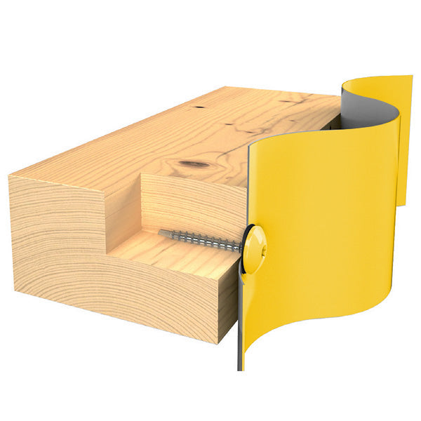 Facadeskrue/overlapskrue corona gule ralfarver RXB t/træ 4,8x80 TX20 EPDMB 100 stk/pakke