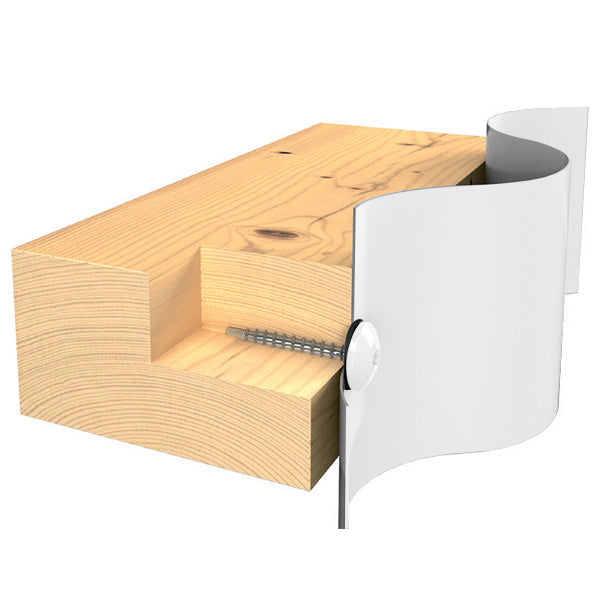 Facadeskrue/overlapskrue corona sort/hvide ralfarver RXB t/træ 4,8x80 TX20 EPDMB 100 stk/pakke