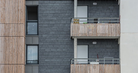 Cupa Clad 101 slate w/holes 40x20 cm for facade