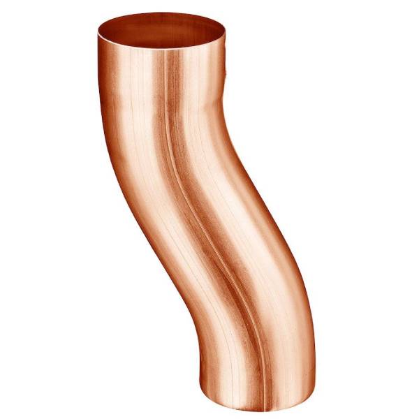 VM Zinc dobbeltbøjning kobber Ø76 mm — BLIKSHOP.DK
