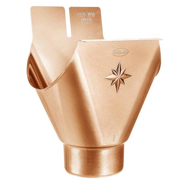 VM Zinc Kobber ekspansionstudstykke 1/2 Rund 280 mm - 76 mm kobbernedløb