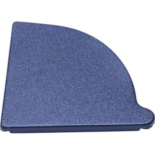 PREFA Endebund aluminium højre 333 mm 1/4-rund sort