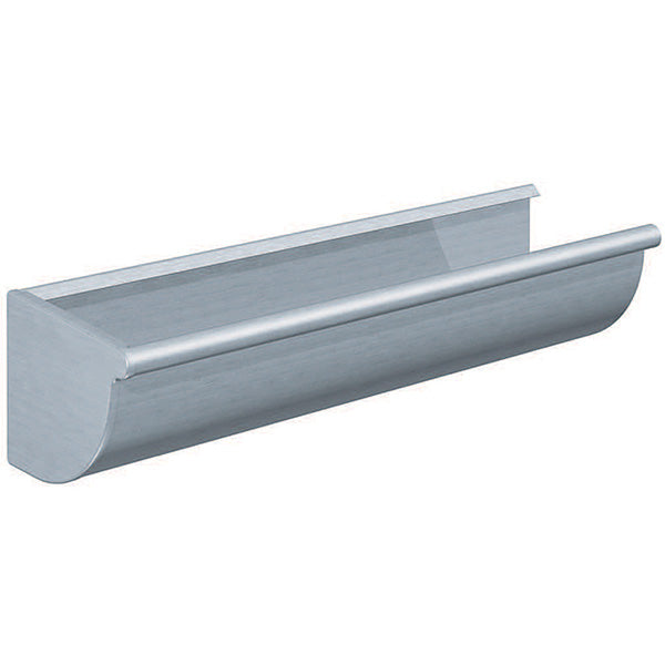 Rheinzink endebund venstre 1/4-rund 0,7x333x500 mm walzblank