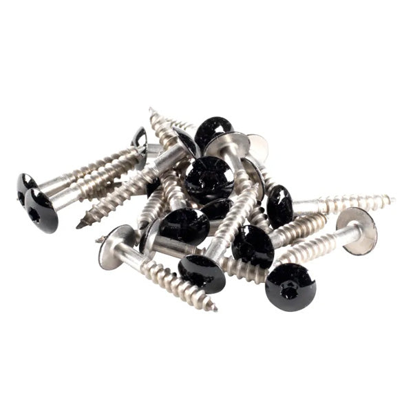 Facadeskruer rustfri 4,8x33 mm A2 sort 100 stk