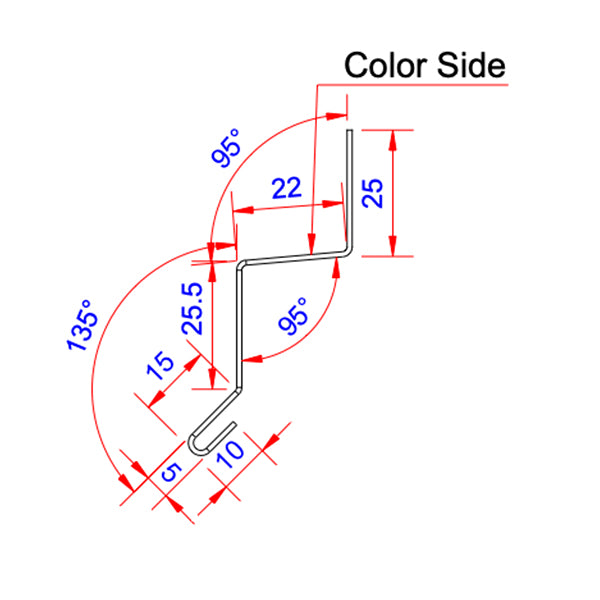 Vandnæse - SORT - 3 meter