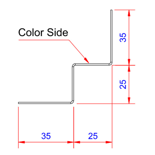 Indvendig hjørne - HVID - 3 meter
