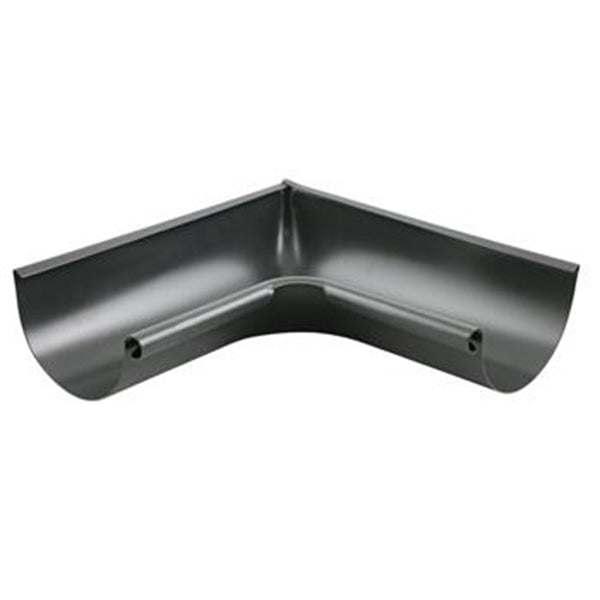 PREFA gering aluminium 280 mm 1/2-rund sort