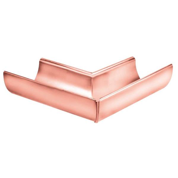 VM Zinc gering udv kobber 280 mm falset 90 grader 1/2 rund