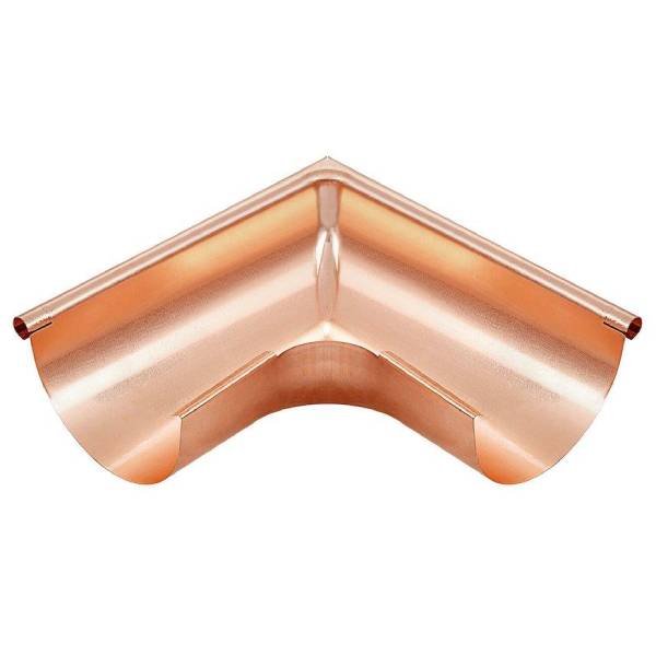 VM Zinc gering udv kobber 333 mm standset 90 grader 1/2 rund