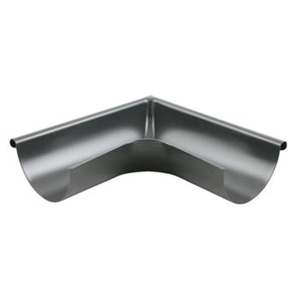 PREFA gering aluminium sort 280 mm 1/2-rund