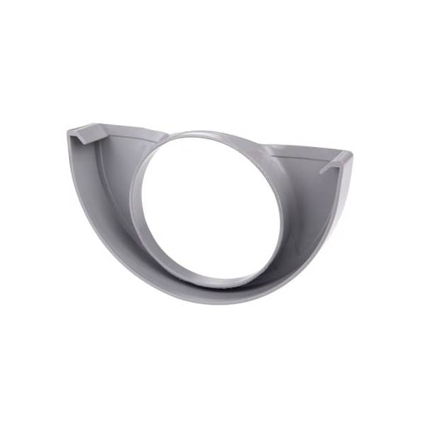 Plastmo plast endebund m/hul grå Ø75 mm 12/150 mm