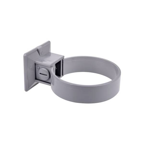 Plastmo plast rørholder grå Ø90 mm 2 stk/pakke