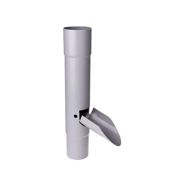 Plastmo plastic water deflector w/flap gray Ø90 mm