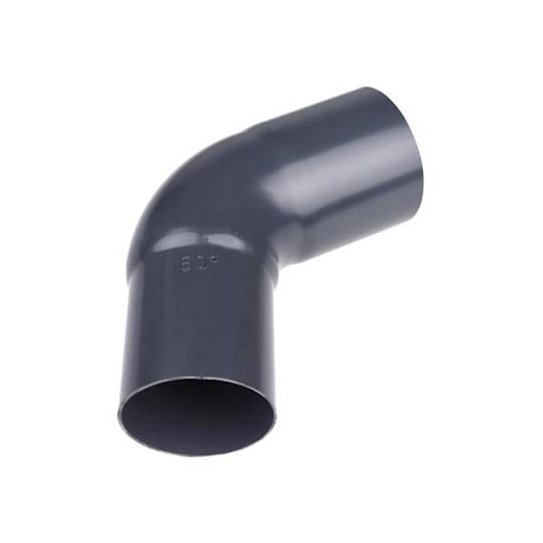 Plastmo plast bøjning grafit Ø110 mm 60 grader