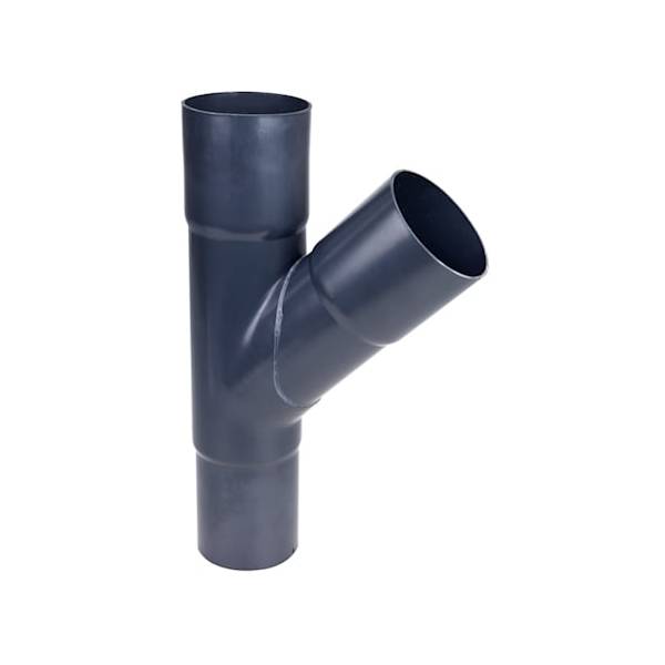 Plastmo plast grenrør grafit 90/75 mm 60 grader