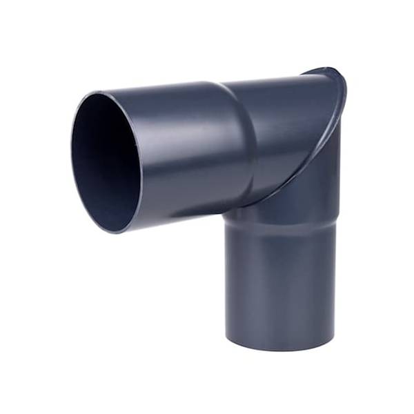 Plastmo plast knærør grafit Ø110 mm 90 grader
