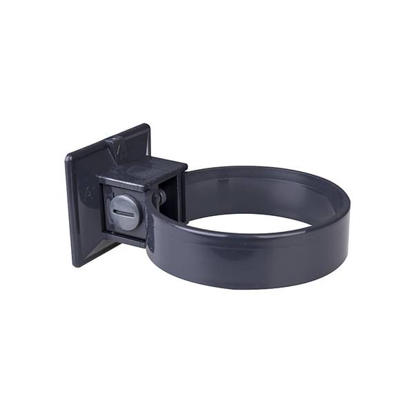 Plastmo plast rørholder grafit Ø90 mm